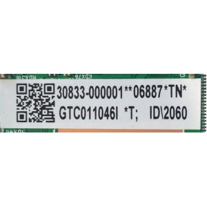 T-CON PARA TV TCL / NUMERO DE PARTE 30833-000001 / 40-HKCPMI-TNA2HG / 11602-500229 / GTC011046I / DISPLAY PT430CT03-14 VER.2.4 / MODELO 43S334